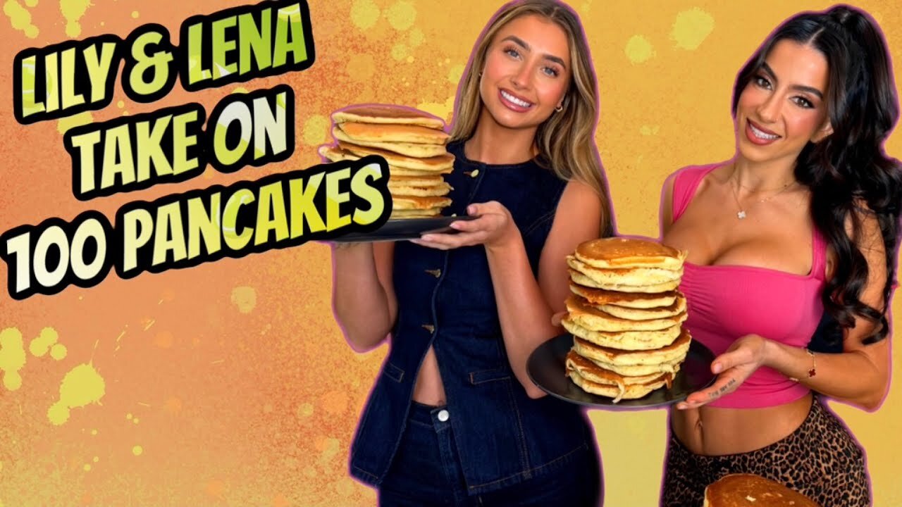 Can Lily Phillips & Lena The Plug Complete the 100 Pancakes Food Challenge? | KYZ TV