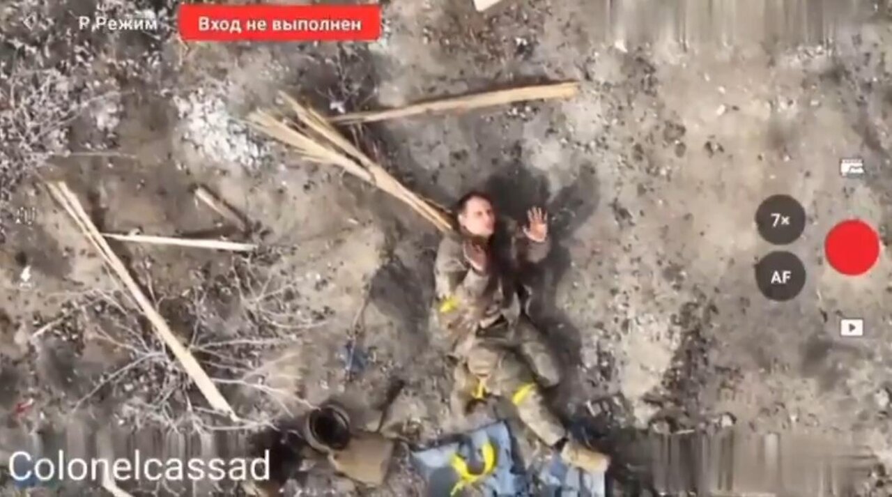 Russian drone operator spared a surrendering Ukrainian soldier