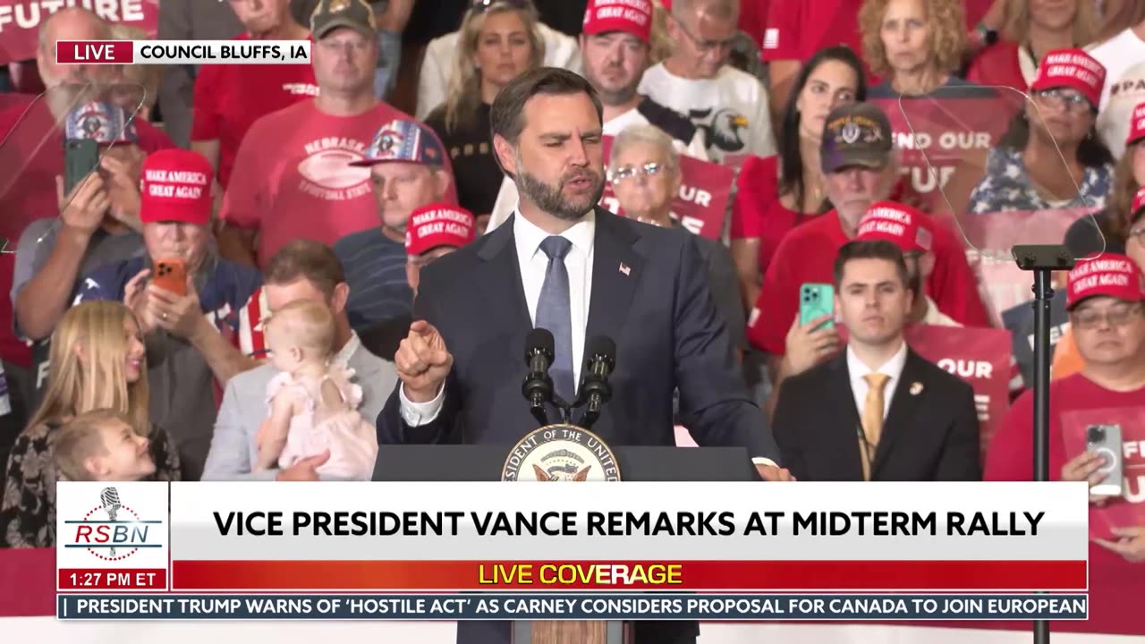 FULL SPEECH: VP Vance Addresses an Excited Iowa Crowd Ahead of Midterm Elections - 09/18/26 thumbnail