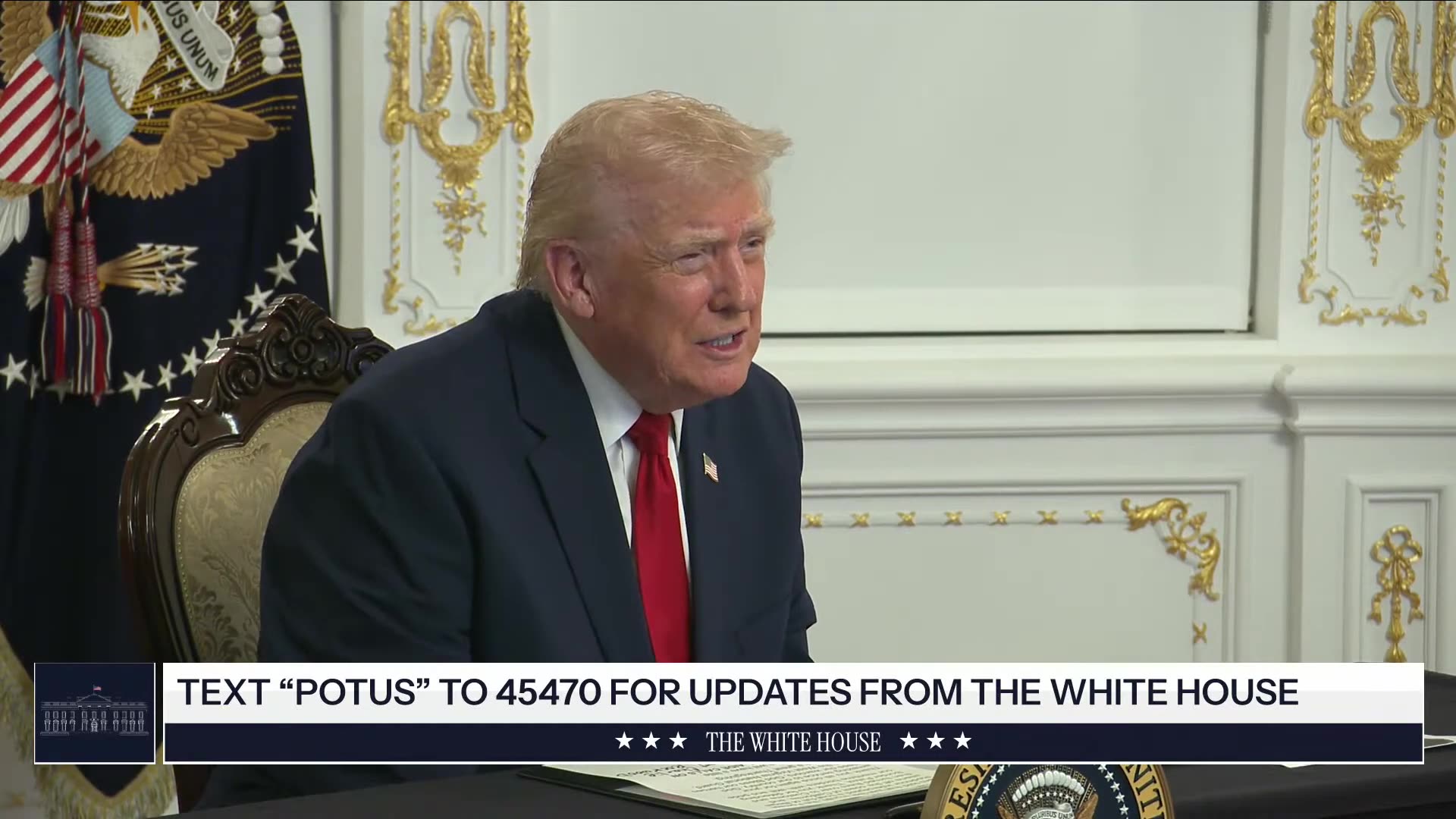 President Trump Participates in a Call with Service Members