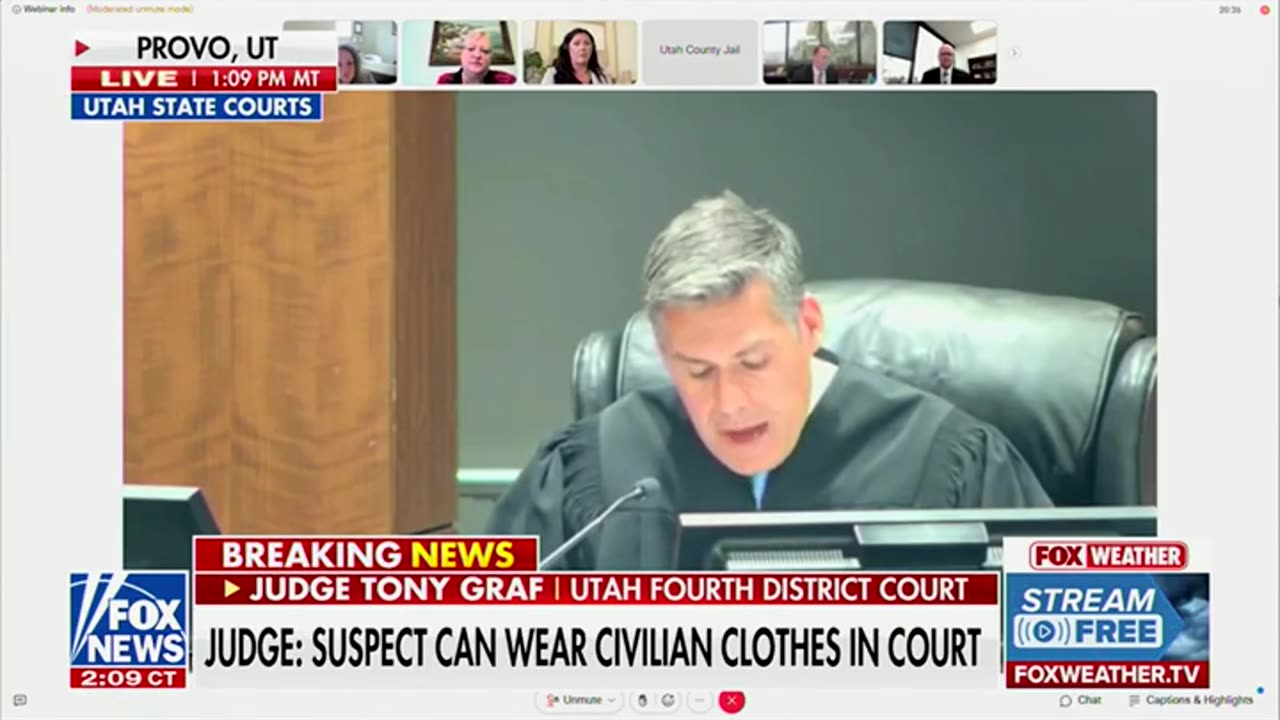 Judge Partially Gives Into Charlie Kirks Alleged Assassins Attempt To Dictate His Wardrobe