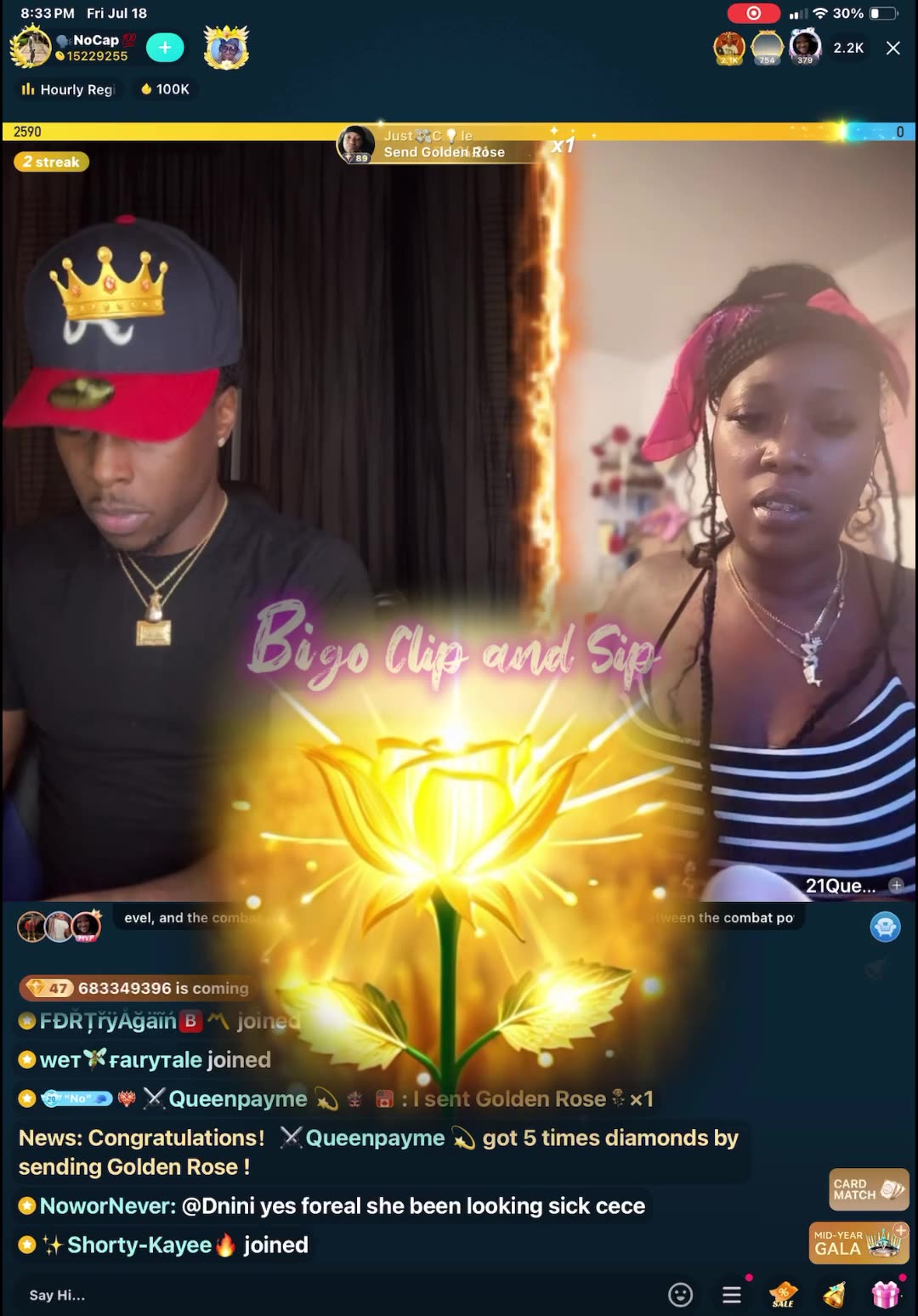 NoCap lines Queen n talks to her about getting back with Droski n more 7/18/25 #bigoclipandsip