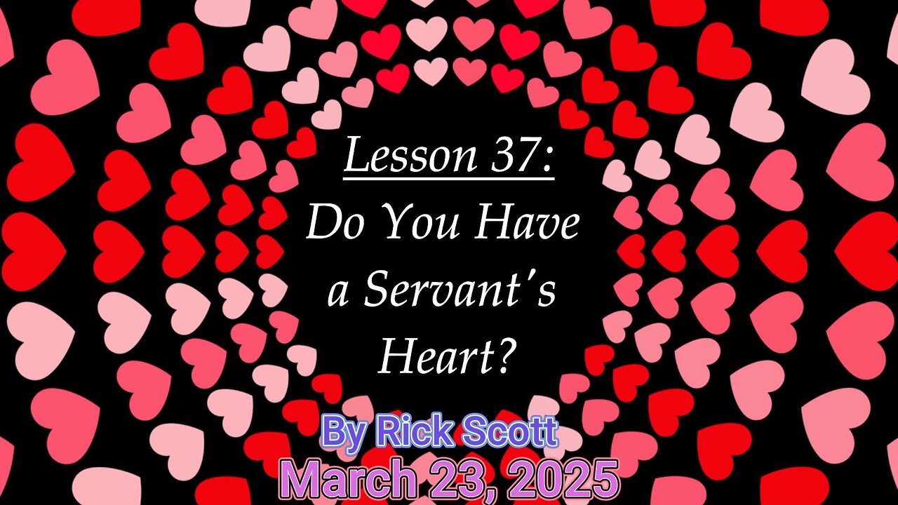 Moriel Kids Lesson 37: Do you have a servants heart?