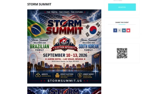 MATT MECK: Get Your Tickets For Storm Summit In Las Vegas! Join us Sept. 10-13 at the Ahern Hotel to reveal deception, return elections to We the Peop