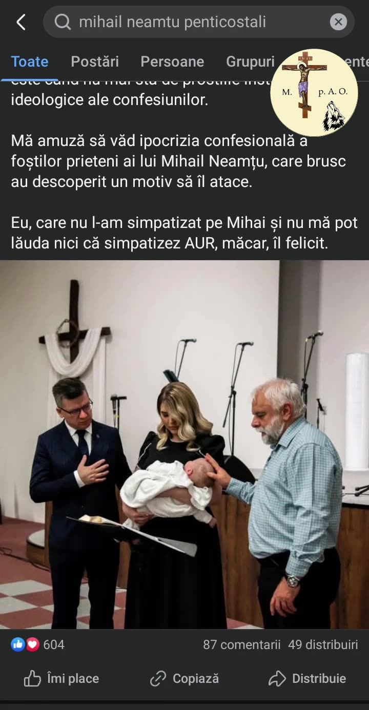 Ereticii Ecumenisti Bogdan Alexandru Duca, Mihail Neamtu si PENTICOSTALUL Vladimir Pustan,30.03.2025