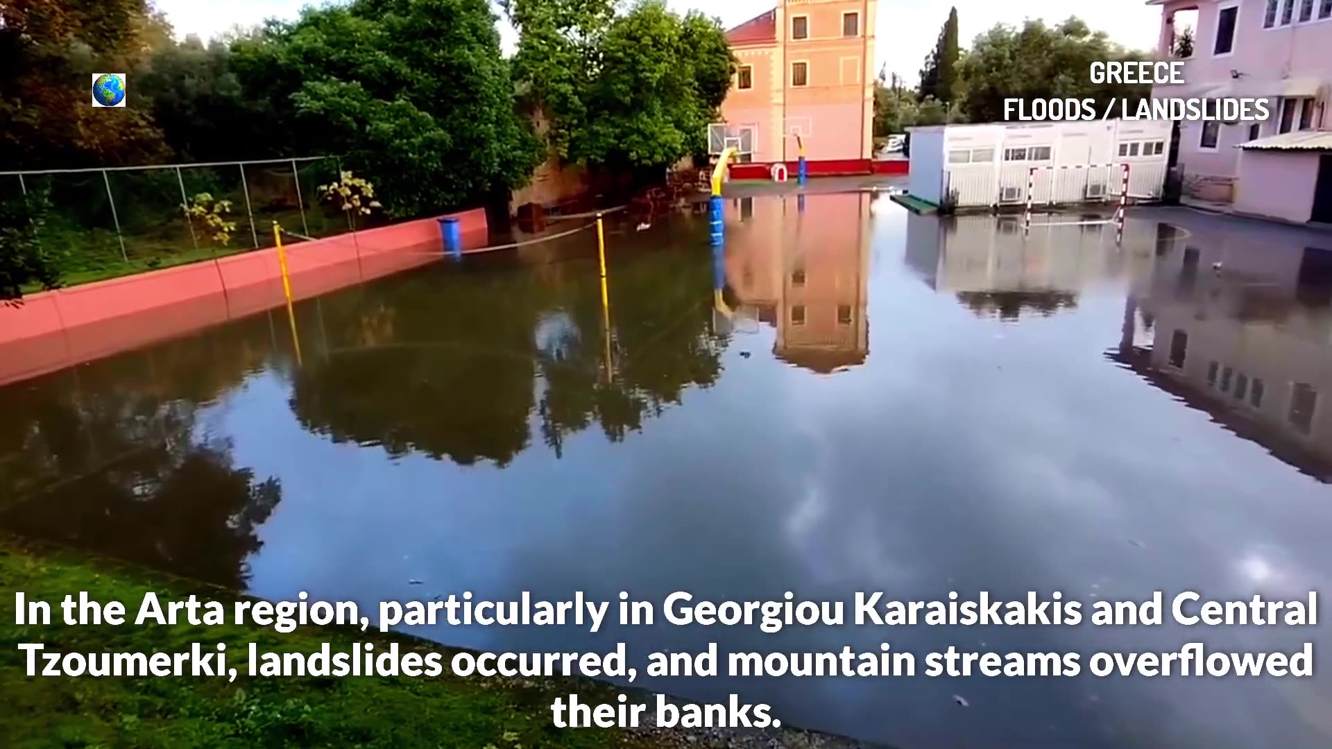Une série de violentes tempêtes sabat sur la Grèce : inondations et glissements de terrain partout