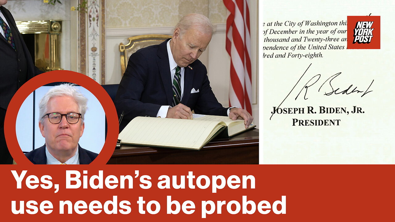 Yes, Bidens autopen use needs to be probed | Reporter Replay