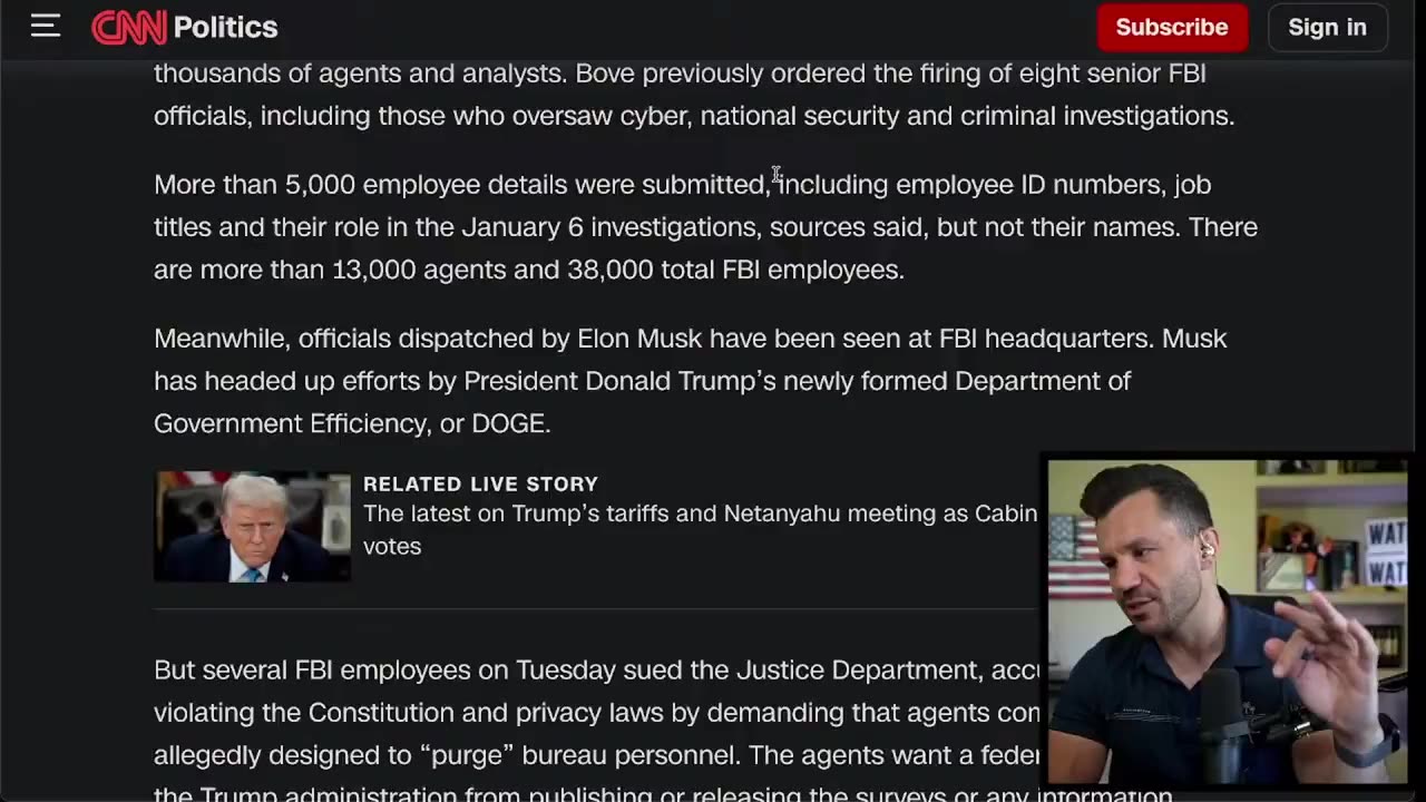 Judge grants release of 5,000 FBI Agents tied to J6 triggering mass panic‼️