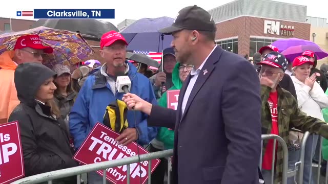 BEN BERGQUAM AT TRUMP RALLY WITH TENNESSEE SUPPORTERS