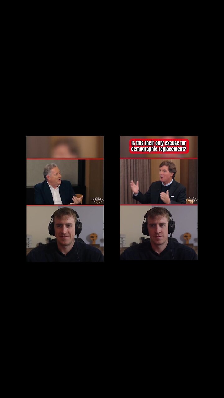 Piers Morgan tell Tucker whats Good about the Great Replacememt?