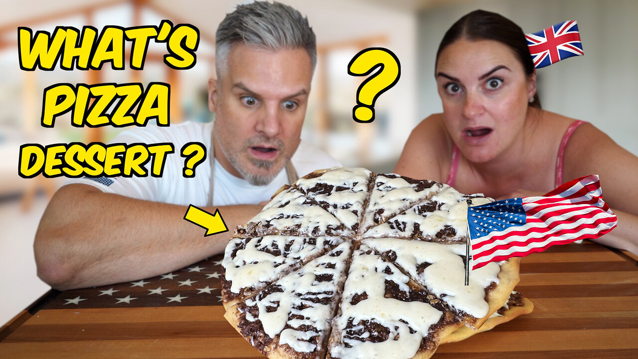 Brits Discover American Dessert Pizza [You Cant Be Serious] ?!?!