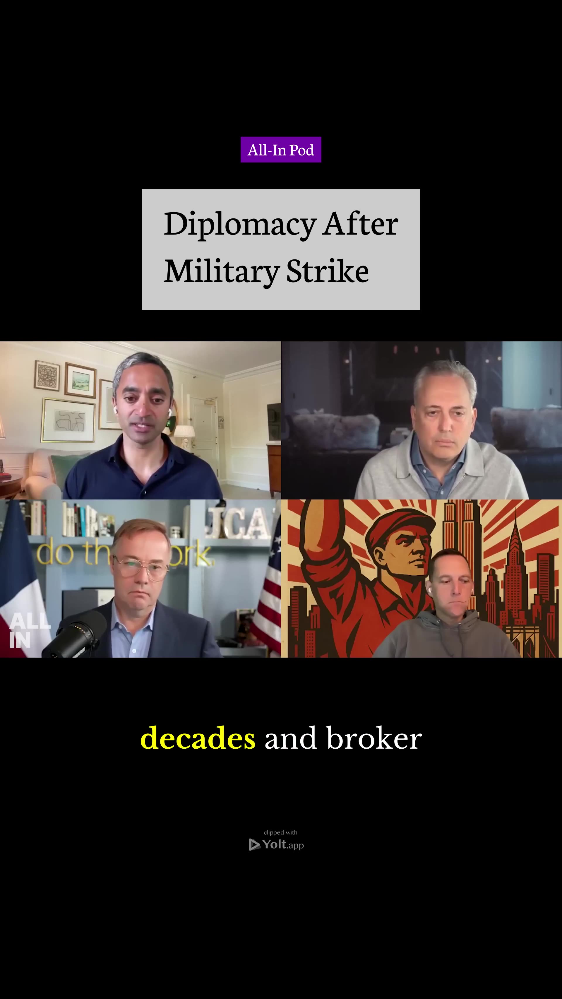 Unexpected Middle East Peace? - All-In Pod #stability #iran #militaryforce #nuclearweapons