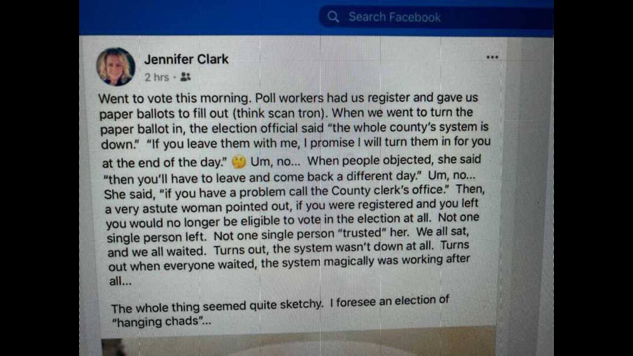 ADDRESSING THE JACKSON COUNTY ELECTION BOARD IN MISSOURI