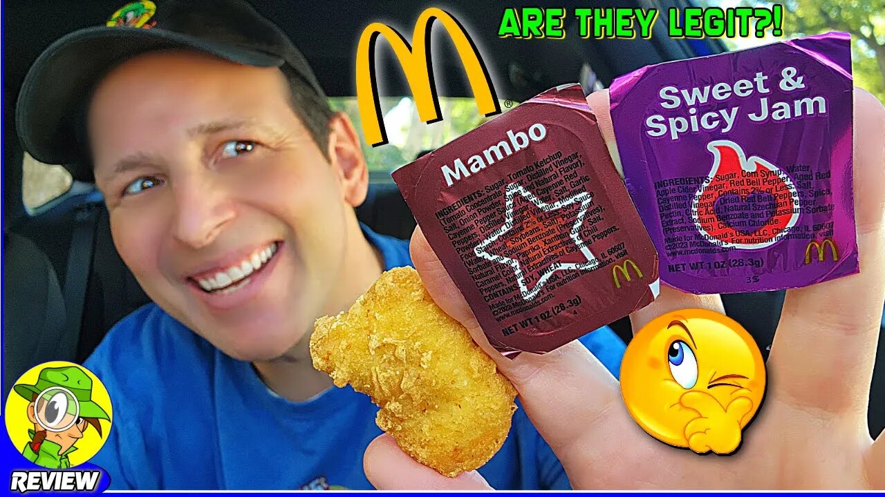 McDonalds® SWEET & SPICY JAM | MAMBO SAUCE Review 🍔🥫 Are They Legit?! 🤔 Peep THIS Out! 🕵️‍♂️