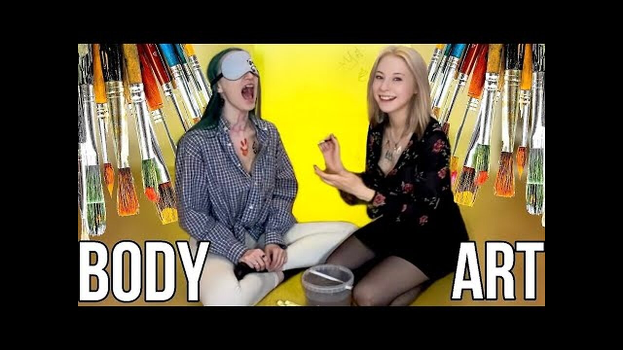 Art on the skin: Drawing on each others body