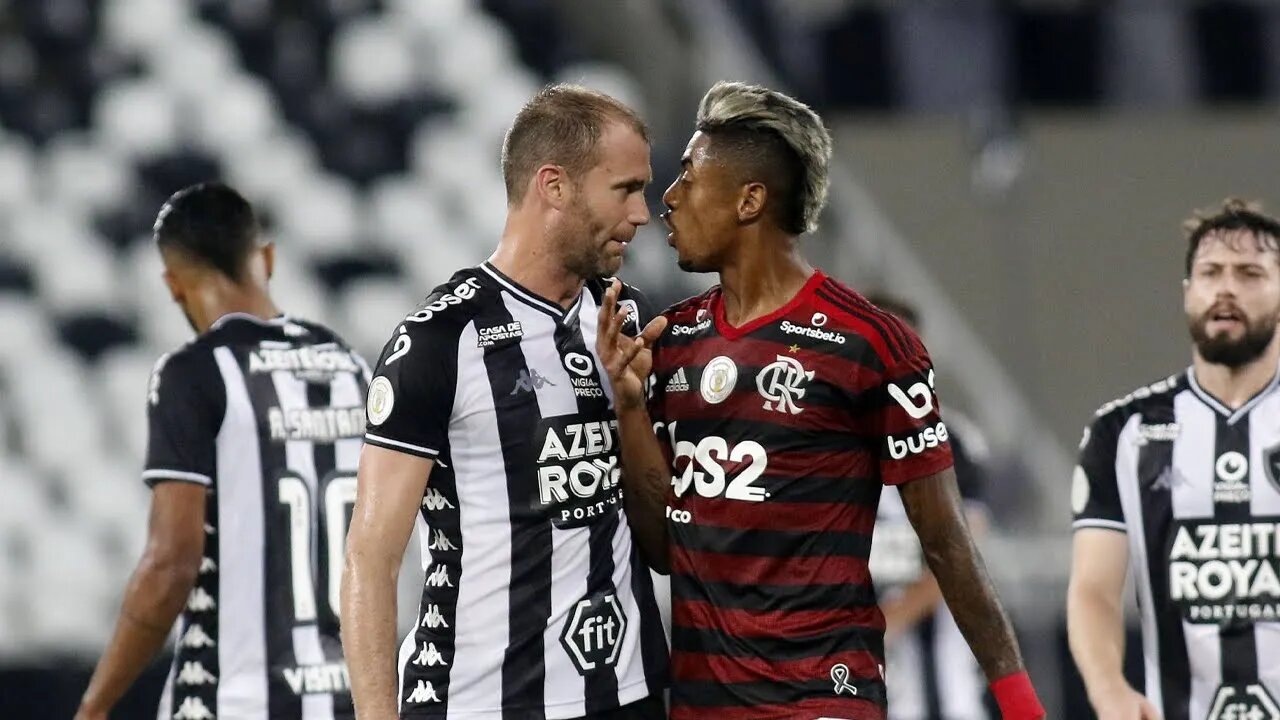 BRIGA TRETA JOGADORES DO Botafogo x Flamengo CLASSICO 2022