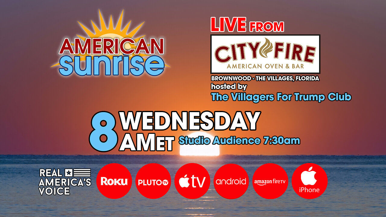 AMERICAN SUNRISE LIVE FROM CITY FIRE AMERICAN BAR AND GRILL