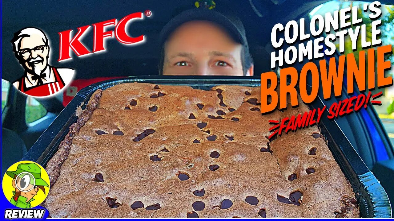 KFC® COLONELS HOMESTYLE BROWNIE Review 👴🍫🟫 Family Sized! 💪 Peep THIS Out! 🕵️‍♂️
