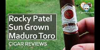BOLD But Slightly SWEET - The Rocky Patel SUN GROWN MADURO Toro - CIGAR REVIEWS by CigarScore