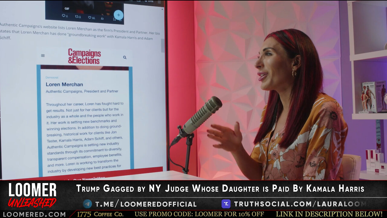 Laura Loomer EXPOSES Daughter of Judge in President Trumps NY Hush Money Trial