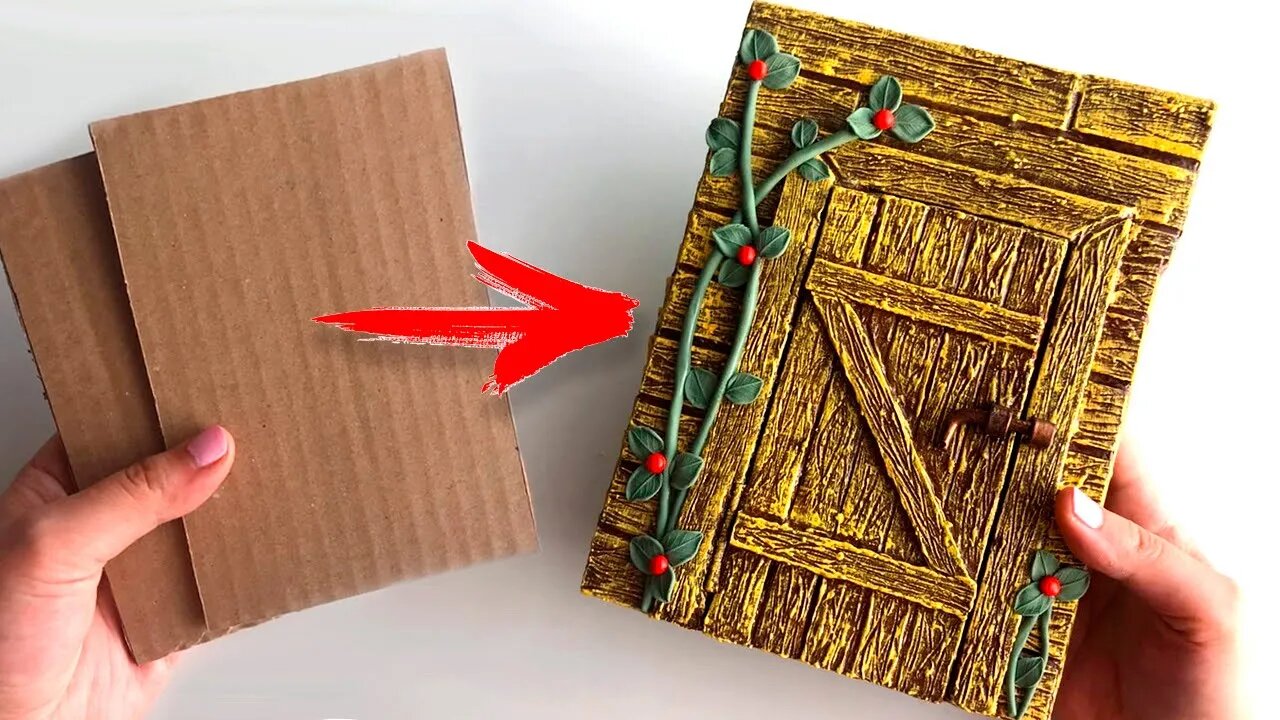 DIY Simple Notebook decor | Cardboard idea | Paper craft