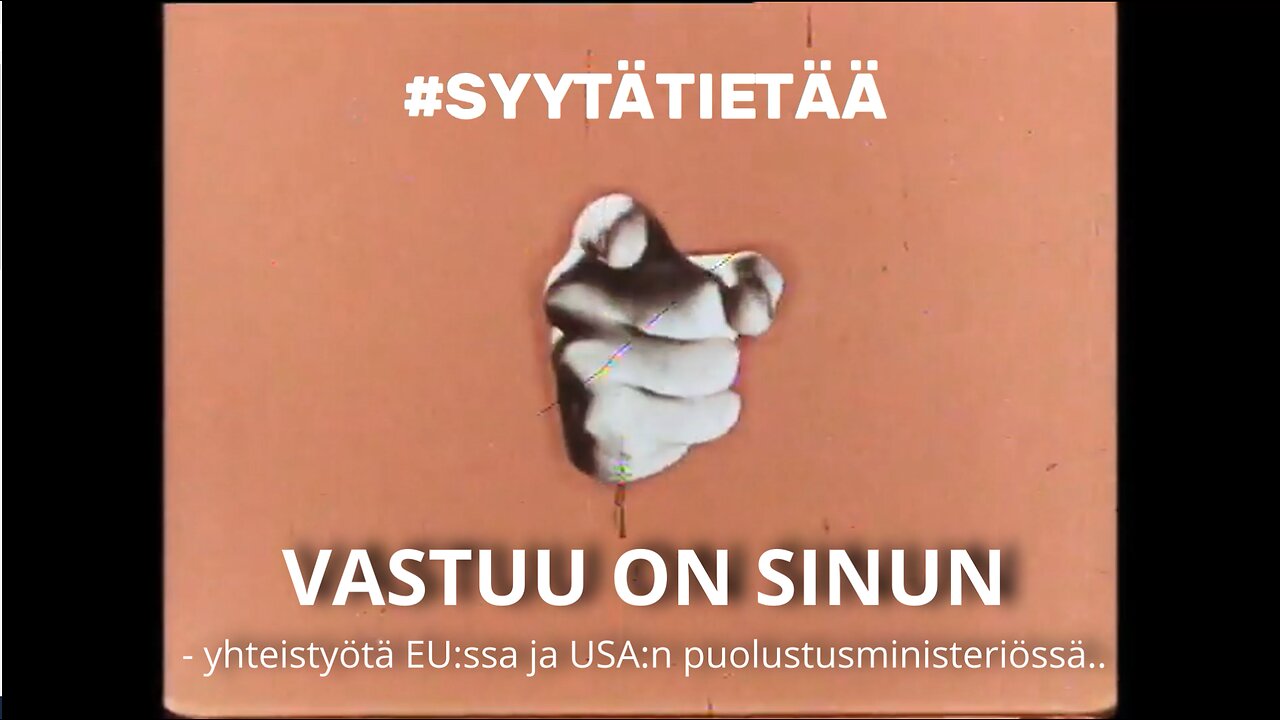 #SYYTÄTIETÄÄ - VASTUU ON SINUN - yhteistyötä EU:ssa ja USA:n puolustusministeriössä