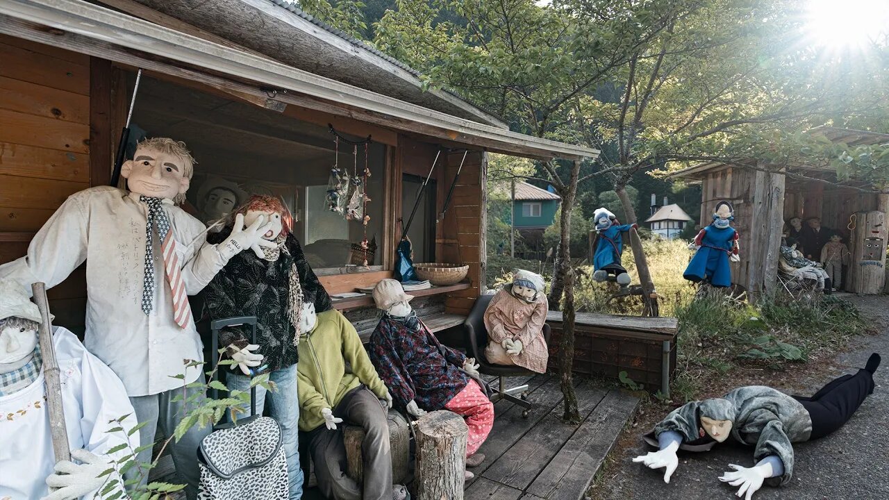 ABANDONED SCARECROW VILLAGE | JAPANS STRANGEST GHOST TOWN (Everyone Disappeared)