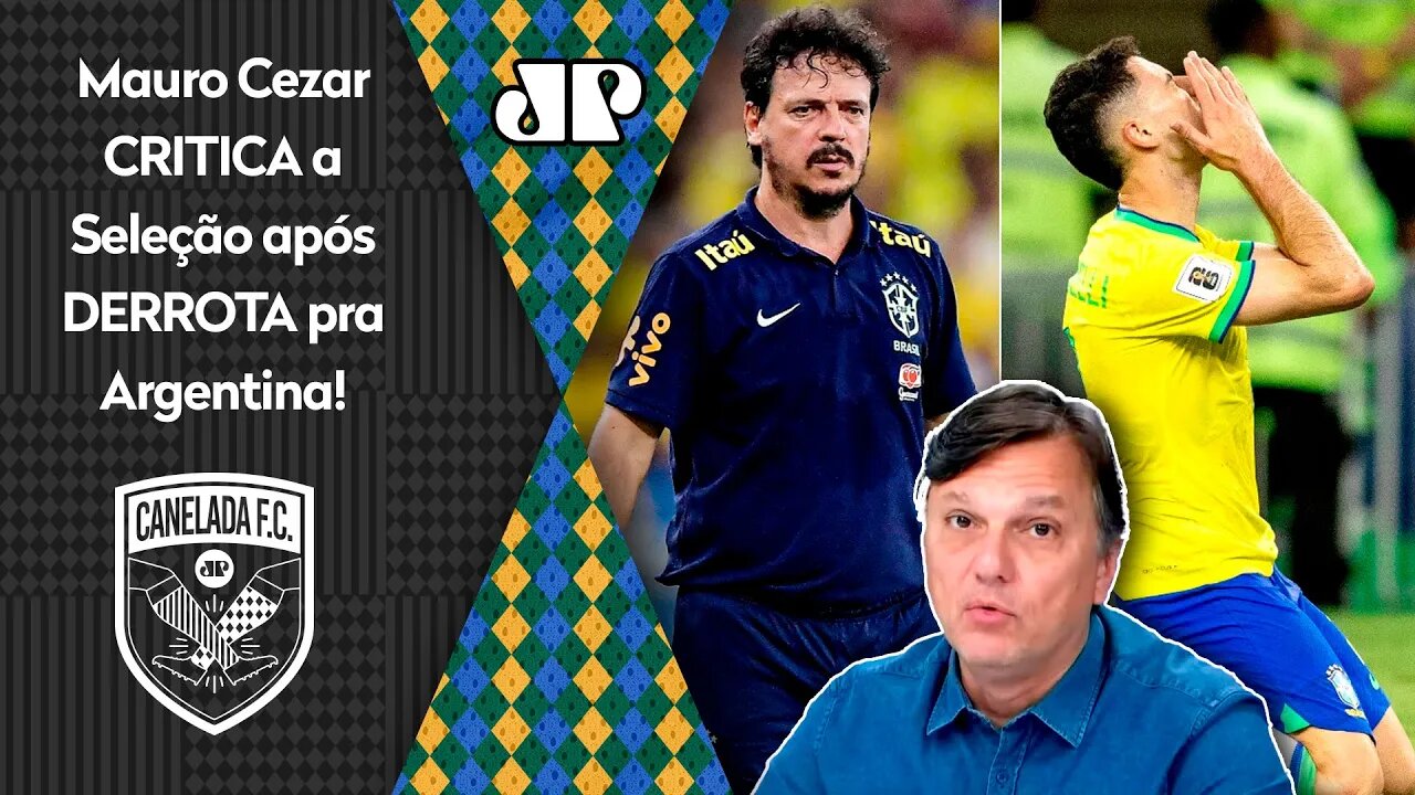 É UM DESASTRE ABSOLUTO! Essa Seleção do Diniz NÃO... Mauro Cezar CRITICA DERROTA pra Argentina!