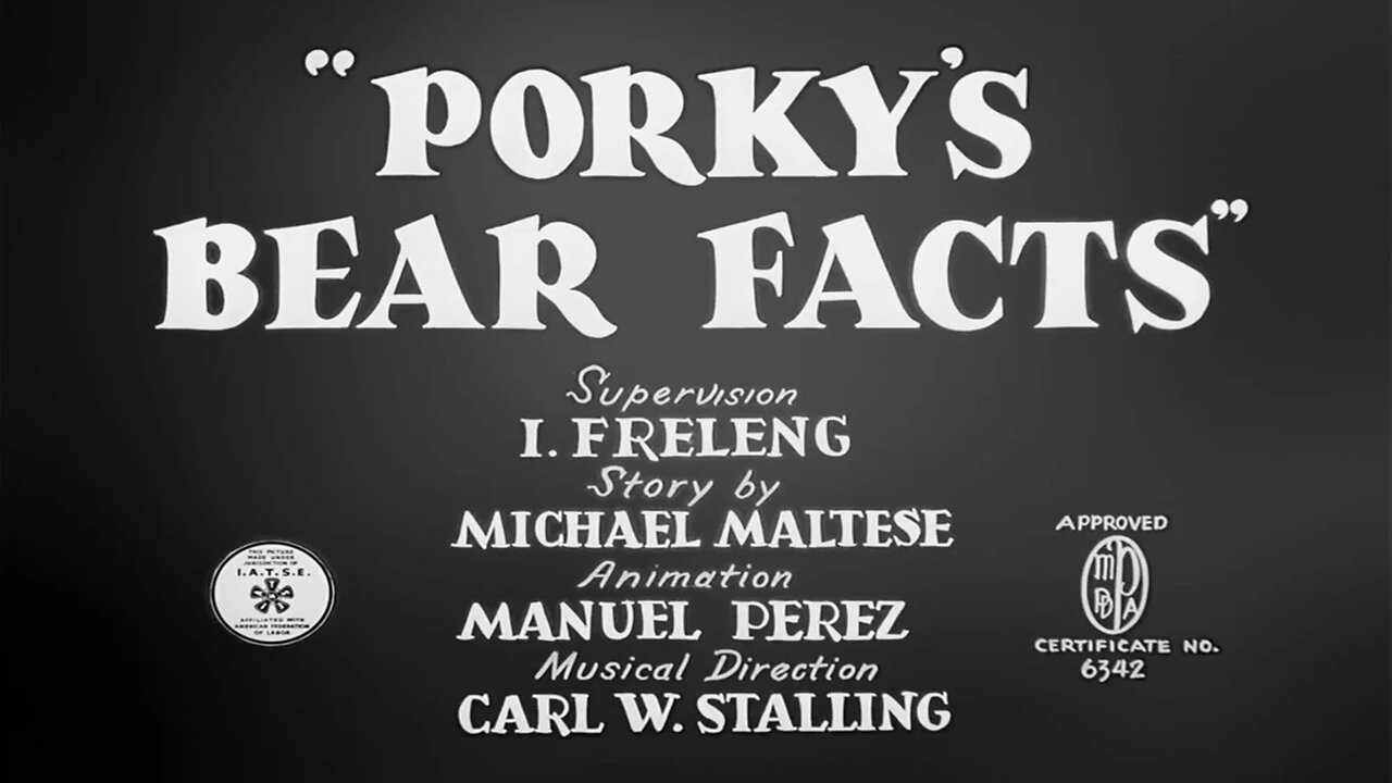 Porkys Bear Facts 1941 | PUBLIC DOMAIN |