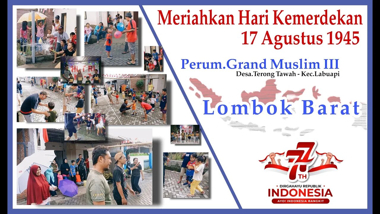17 AGUSTUS 2022 . Grand Muslim Terong Tawah . Lombok NTB . Merayakan 17 Agustus 2022 . No CopyRight