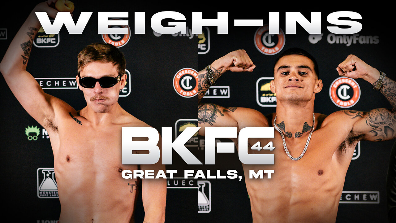 BKFC 44 MONTANA STEWART VS LOPEZ WEIGH IN