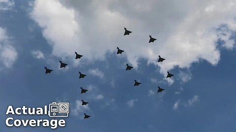 Eurofighter Typhoon jets fly in number '70' formation | PLATINUM JUBILEE | 2nd June 2022