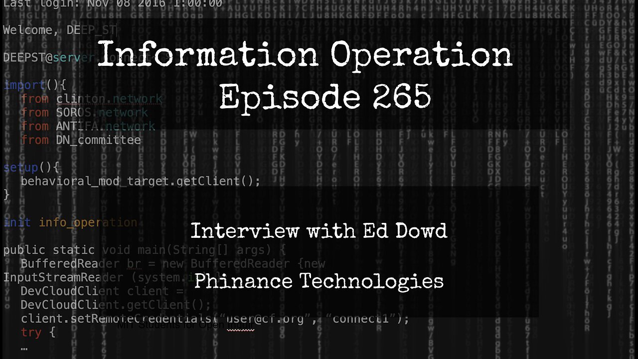 Masters Of The Universe - Ed Dowd - Economic Data Is Fake 11/19/24