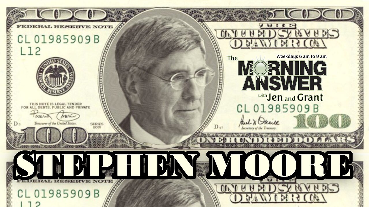 Jen & Grant with Stephen Moore