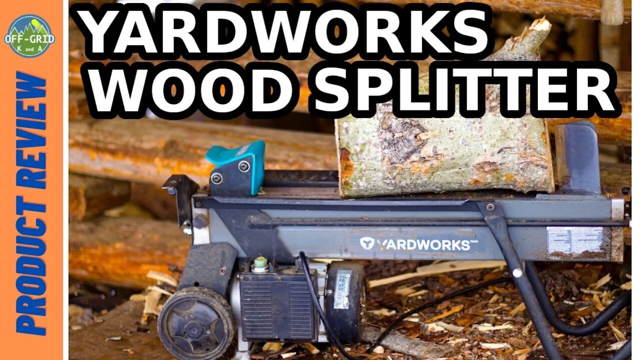 Yardworks - Electric Log Splitter / Wood Splitter Review - Splitting Firewood // Homestead Life