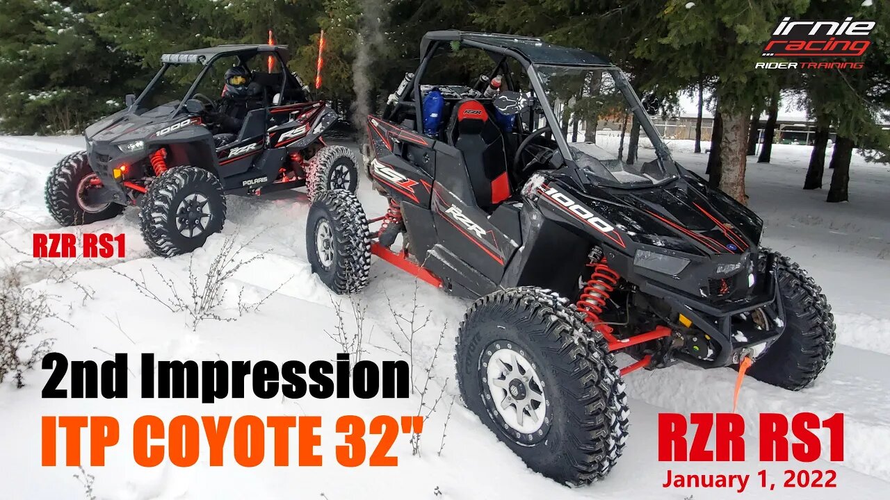 ITP COYOTE 32 UTV Tire Winter Testing RZR RS1 | Irnieracing SXS