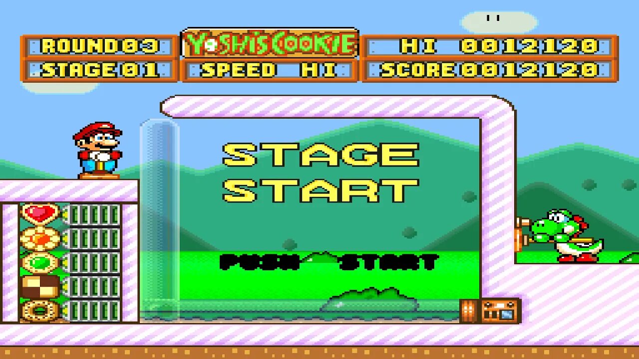 Sunday Longplay - Yoshis Cookie (SNES) - Action Mode, Speed Hi