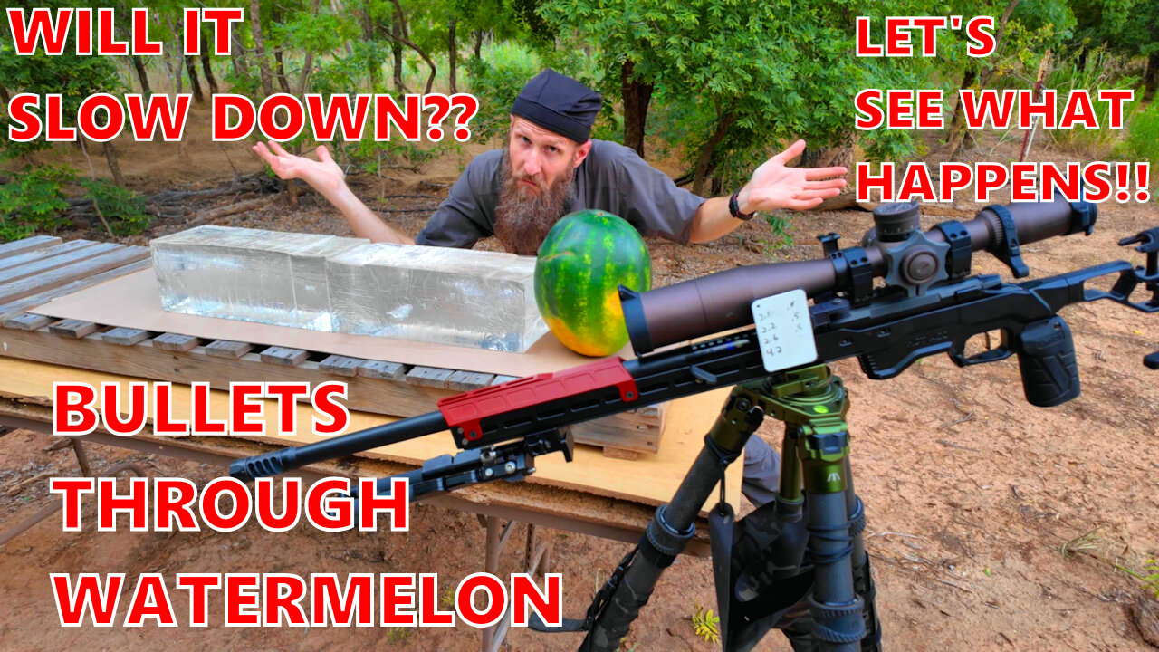 Will A Watermelon Slow Bullets Down? Lets Find Out!!