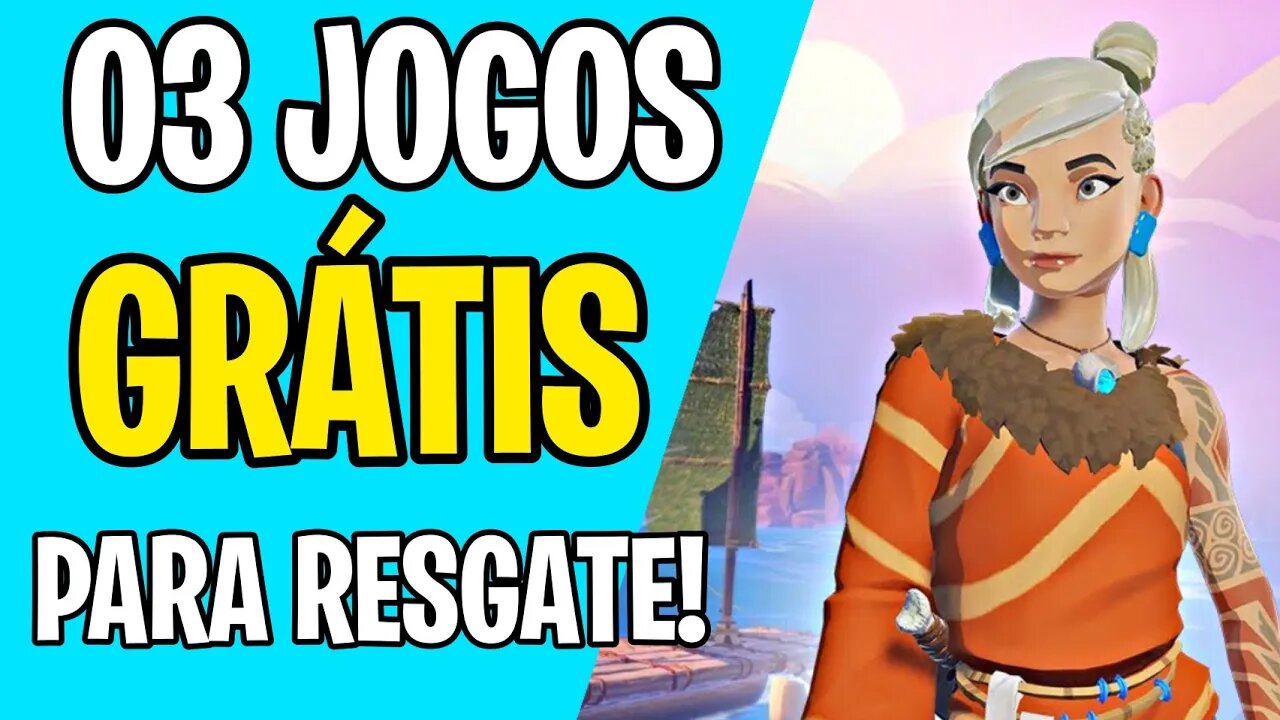 ‼️03 JOGOS GRÁTIS PARA RESGATE ‼️#epicgames #jogosgrátis