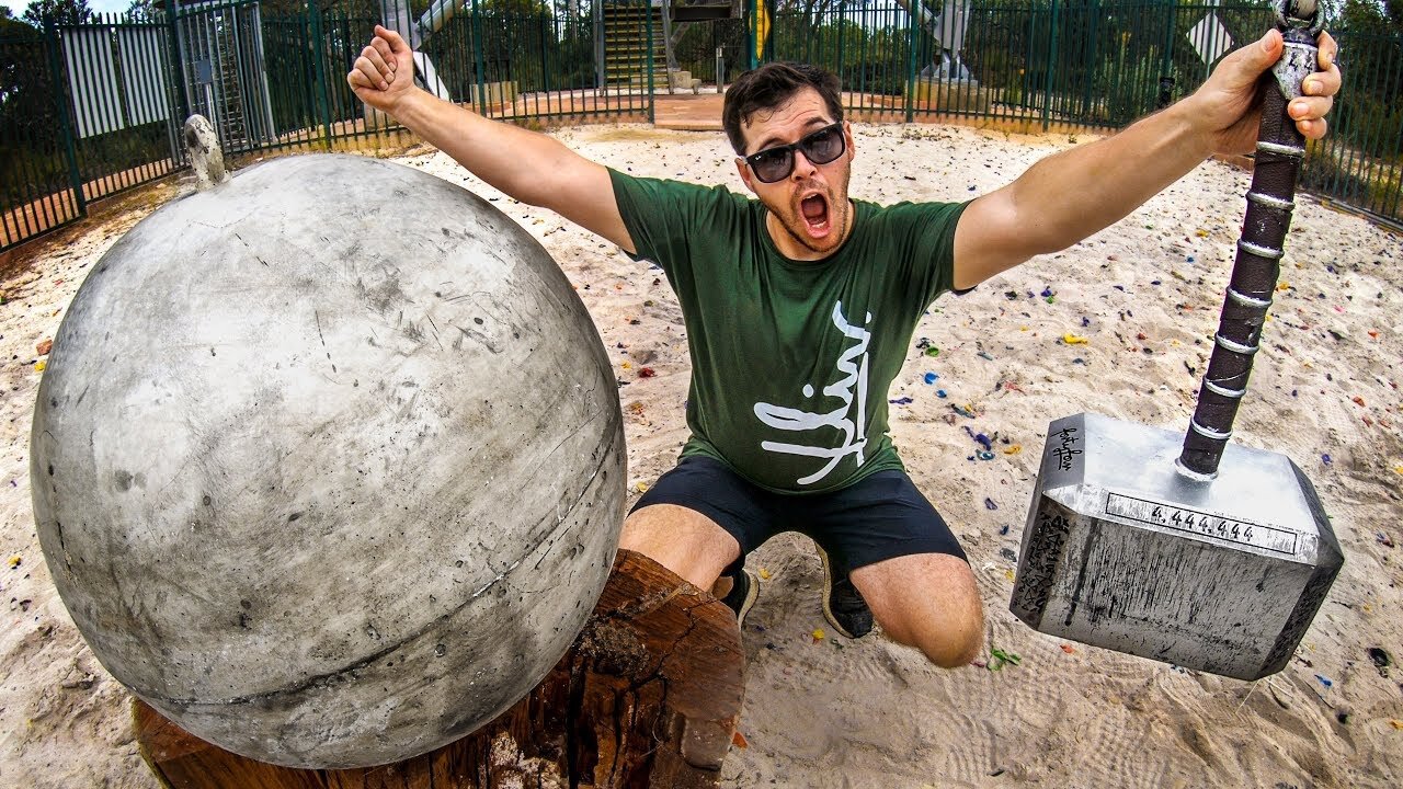 THORS HAMMER Vs. ATLAS STONE from 45m!