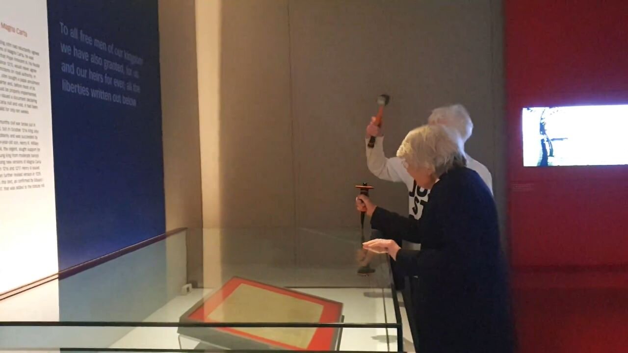 Octogenarian Enviro-Nut Just Stop Oil Members In UK Attack Foundation Of Democracy…The Magna Carta