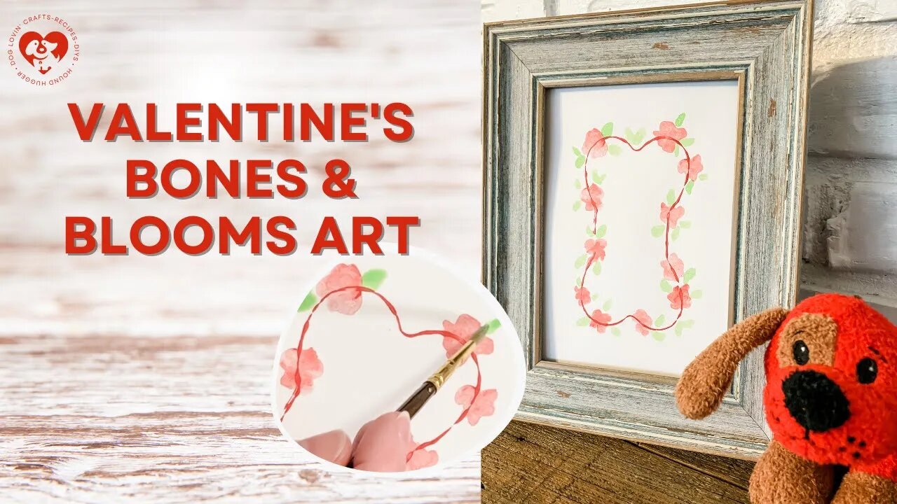 Valentines Bones & Blooms Art