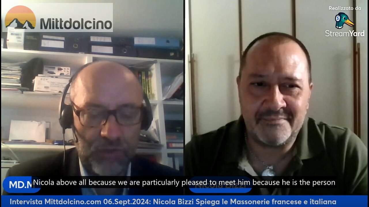 Interview with / Intervista con: Nicola Bizzi - Legami tra la Massoneria Italiana e Francese: chi dirige le danze? / Italian and French freemasonry: whos in charge?- Mittdolcino.com - 06 Sept. 2024