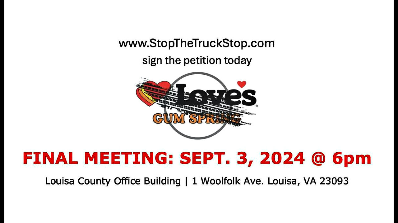 The Louisa County Board of Supervisors votes against Loves Travel Stop 9-3-2024