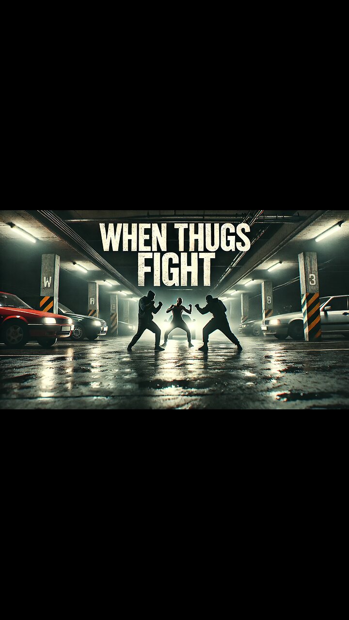 Fighter vs 2 Thugs: Raw Parking Garage Showdown at Night! 💥👊
