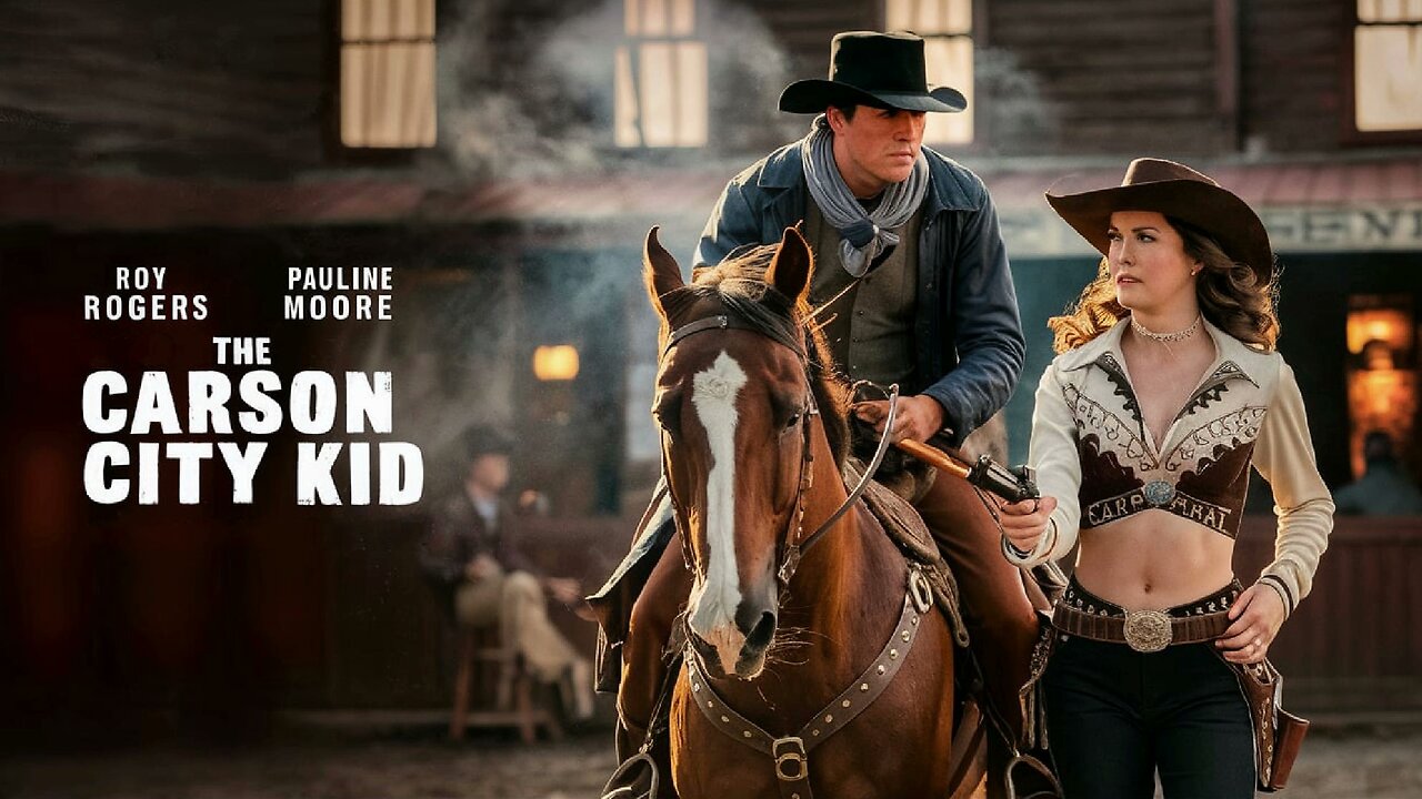 THE CARSON CITY KID (1940) Roy Rogers, Pauline Moore & George Gabby Hayes | Western | COLORIZED