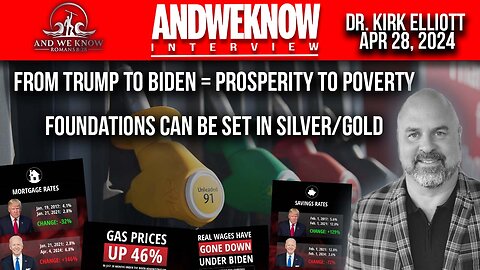 4.28.24: LT w/ Dr. Elliott: Trump vs Biden on Economy, Wages, Mortgage rates, inflation, Silver/Gold steady Pray!