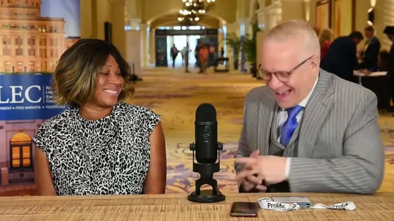 Mesha Mainor from Georgia at ALECs 50th Annual Meeting in Florida