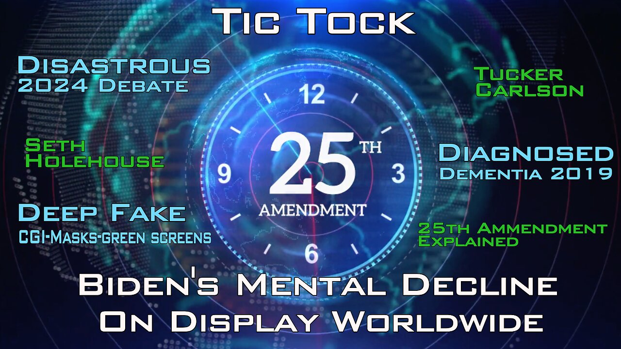 JOE BIDENS MENTAL DECLINE WAKENS THE DEMS! 25TH AMENDMENT? SETH HOLEHOUSE |TUCKER CARLSON