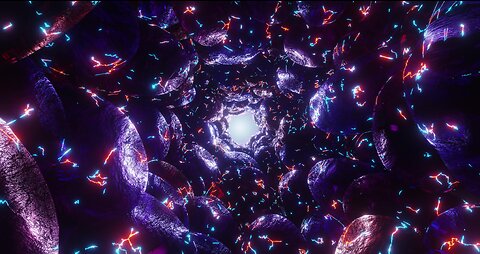 👍 vj loop dark [tunnel lights motion vj loop 4k ]